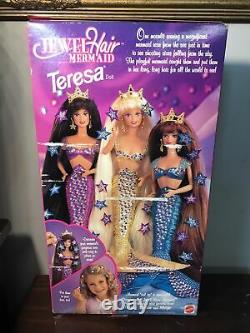 Mattel 1995 Barbie Jewel Hair Teresa Mermaid Doll NIB Vintage