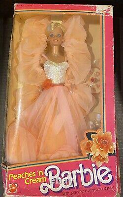 Mattel 7926Peaches'N Cream Barbie Doll 1984 Rare Mint Condition