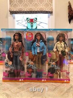 Mattel Barbie 2004 Cali Girl Lot Of 6 3 Dolls And 3 Horses All New In Box