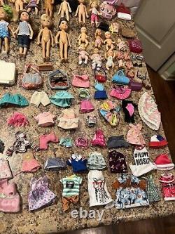 Mattel Barbie Club Chelsea 28 doll Lot With Tons Clothes And Accessories