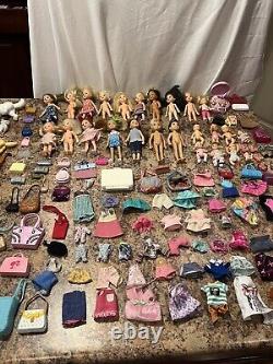 Mattel Barbie Club Chelsea 28 doll Lot With Tons Clothes And Accessories