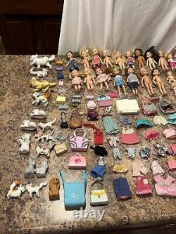 Mattel Barbie Club Chelsea 28 doll Lot With Tons Clothes And Accessories