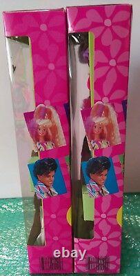 Mattel Barbie Doll 1991 Totally Hair Barbie Blonde and Ken lot of 2 New