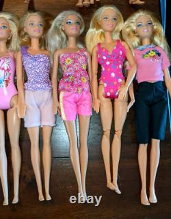 Mattel Barbie Doll Lot of 33 Dolls Fashionistas with clothes AA
