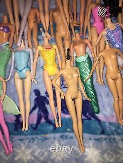 Mattel Barbie Dolls Lot of 35 Nude Bodies Only For OOAK GOOD Shape