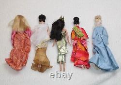 Mattel Barbie Dolls Of The World The Princess Collection Lot 5 Dolls NO BOX