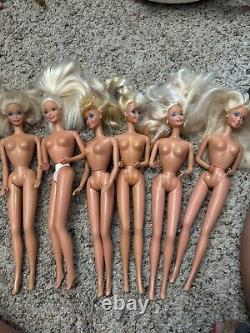 Mattel Barbie Lot of 40+ Vintage Dolls Marked 70s-80s Look At All Pics Beautiful