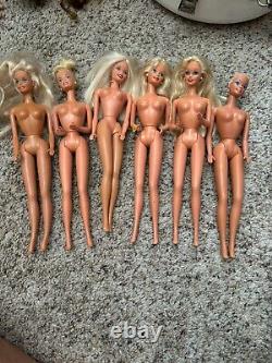 Mattel Barbie Lot of 40+ Vintage Dolls Marked 70s-80s Look At All Pics Beautiful