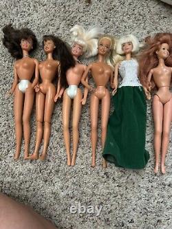 Mattel Barbie Lot of 40+ Vintage Dolls Marked 70s-80s Look At All Pics Beautiful