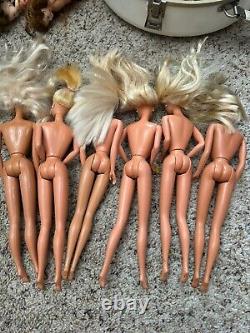 Mattel Barbie Lot of 40+ Vintage Dolls Marked 70s-80s Look At All Pics Beautiful