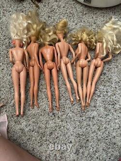 Mattel Barbie Lot of 40+ Vintage Dolls Marked 70s-80s Look At All Pics Beautiful