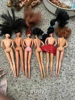 Mattel Barbie Lot of 40+ Vintage Dolls Marked 70s-80s Look At All Pics Beautiful