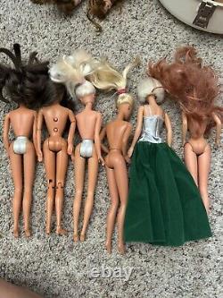 Mattel Barbie Lot of 40+ Vintage Dolls Marked 70s-80s Look At All Pics Beautiful