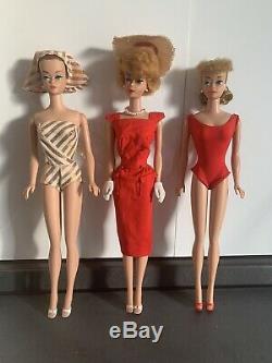 Mattel Barbie Vintage Lot Fashion Queen Bubblecut Ponytail Japan 1958 1962