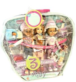 Mattel Barbie Wee 3 Friends Set Stacie, Janet & Lila FUN FUN FUN Dolls