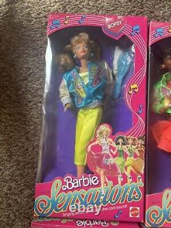 Mattel Barbie and the Sensations Dolls 4 Barbie, Becky, Bopsy and Belinda 1987