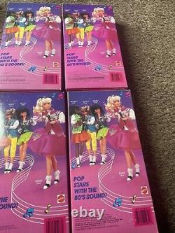 Mattel Barbie and the Sensations Dolls 4 Barbie, Becky, Bopsy and Belinda 1987