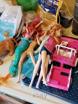 Mattel Disney BARBIE Dolls Clothes Accessories Furniture HUGE LOT