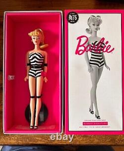 Mattel GHT46 Barbie Silkstone body Signature Mattel 75th Anniversary Doll Mint