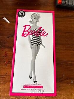 Mattel GHT46 Barbie Silkstone body Signature Mattel 75th Anniversary Doll Mint