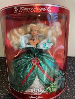 Mattel Holiday Barbies Lot 9 Dolls New In Boxes 1994-2001 Never been out boxes