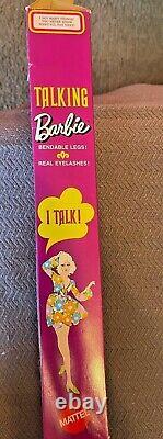 Mattel Vintage Talking Barbie 1970 BLONDE Nape Curl, Mute, Mint in Box