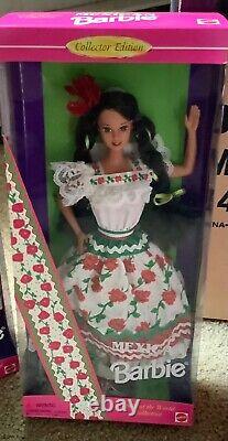 Mattel dolls of the world Mexican 6 barbie doll new in box with shipping box