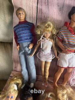 Mattel lot 18 vintage barbie dolls