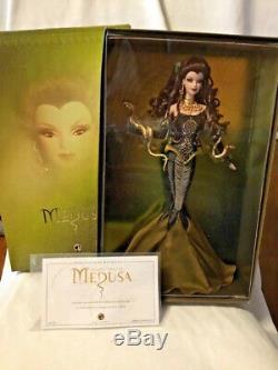 Medusa Barbie Doll Mint Gold Label Barbie Collector Greek Mythology Goddess