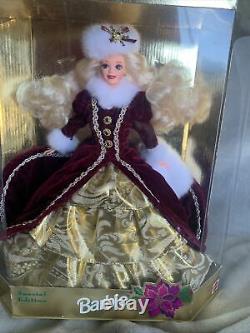 Mint! 1996 Holiday Barbie Special Edition Happy Holidays Barbie Doll NIB-RARE