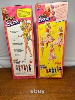 My First Barbie Vintage #1875 1980 & 1982 Mattel Lot 2 Never Removed From Box