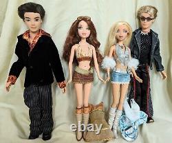 My Scene Chelsea, Kennedy My Bling Bling Barbie \ River, Hudson Dolls Lot Mattel