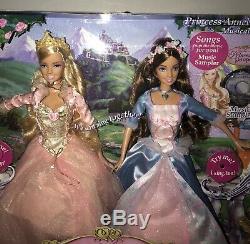 NEW Barbie Princess and the Pauper ERIKA Anneliese Musical Singing Gift Set RARE