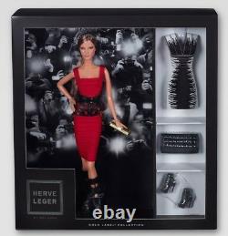 NEW Herve Leger by Max Azria Collectors Barbie Doll Gold Label 2013 MINT Rare