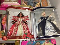NEW VTG Lot 15 Barbie Dolls Holiday Pilgrim Birthday Olympic Spotlight RARE 90's