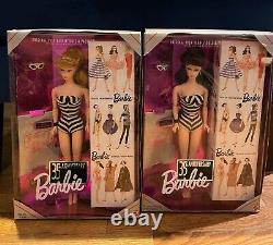 NIB ORIGINAL 1959 BARBIE DOLL and Package SPECIAL EDITION REPRODUCTION LOT OF 2