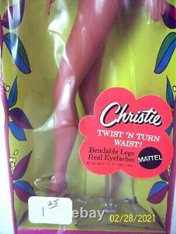 NIB1960s JAPANBLACK BARBIECHRISTIE DOLLTNTMINT#1119OSSTAGRARE+UNOPENED