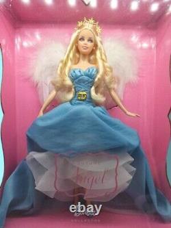 NRFB MINT Couture Angel Barbie Doll Blonde Muse Blue Dress Wings Halo 2010 T2166