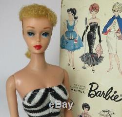 Near Mint Light Blonde 1961 Ponytail in BOX BARBIE VINTAGE