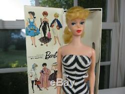 Near Mint Light Blonde 1961 Ponytail in BOX BARBIE VINTAGE