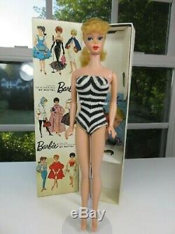 Near Mint Light Blonde 1961 Ponytail in BOX BARBIE VINTAGE