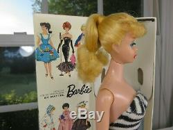 Near Mint Light Blonde 1961 Ponytail in BOX BARBIE VINTAGE