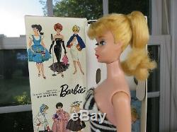 Near Mint Light Blonde 1961 Ponytail in BOX BARBIE VINTAGE