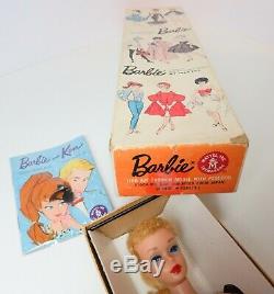 Near Mint Light Blonde 1961 Ponytail in BOX BARBIE VINTAGE