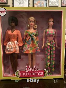New Nrfb 1968 Barbie Stacey & Christie Mod Friends Reproduction Gift Set Mint