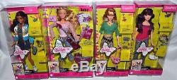 Nib-2005 Lot/set Of 4-barbie Diaries Dolls, Courtney, Raquelle, Tia -accessories
