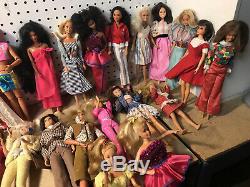 Nice Lot Of Vintage 31 Barbie + 2 Ken Dolls With Clothes 60s 90s + Others