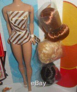 Nrfb 1963 My Favorite Barbie And Her Wig Wardrobe Doll Mattel Vintage Repro