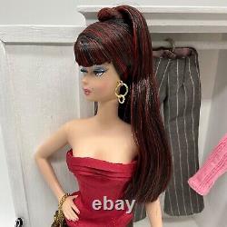 OOAK SILKSTONE Barbie Doll Burgundy Reroot + Dressmaker Details Couture & J Wu