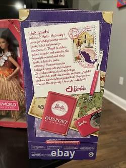 Passport Barbie Dolls Of The World Lot Of 5. Pink Label Collection